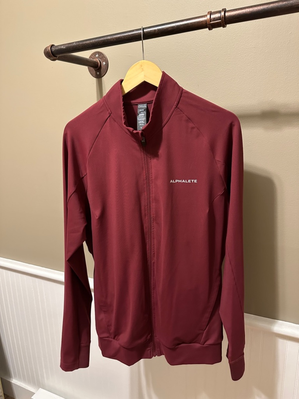 Alphalete Burgundy Full-Zip Performance Jacket